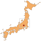 Chichibu marked on a Japan map