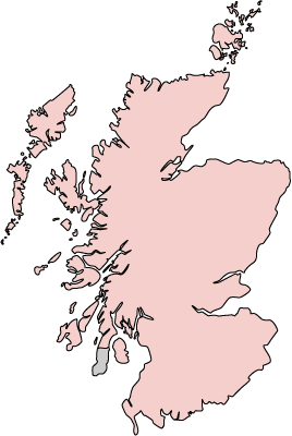 Scotland Campbeltown map