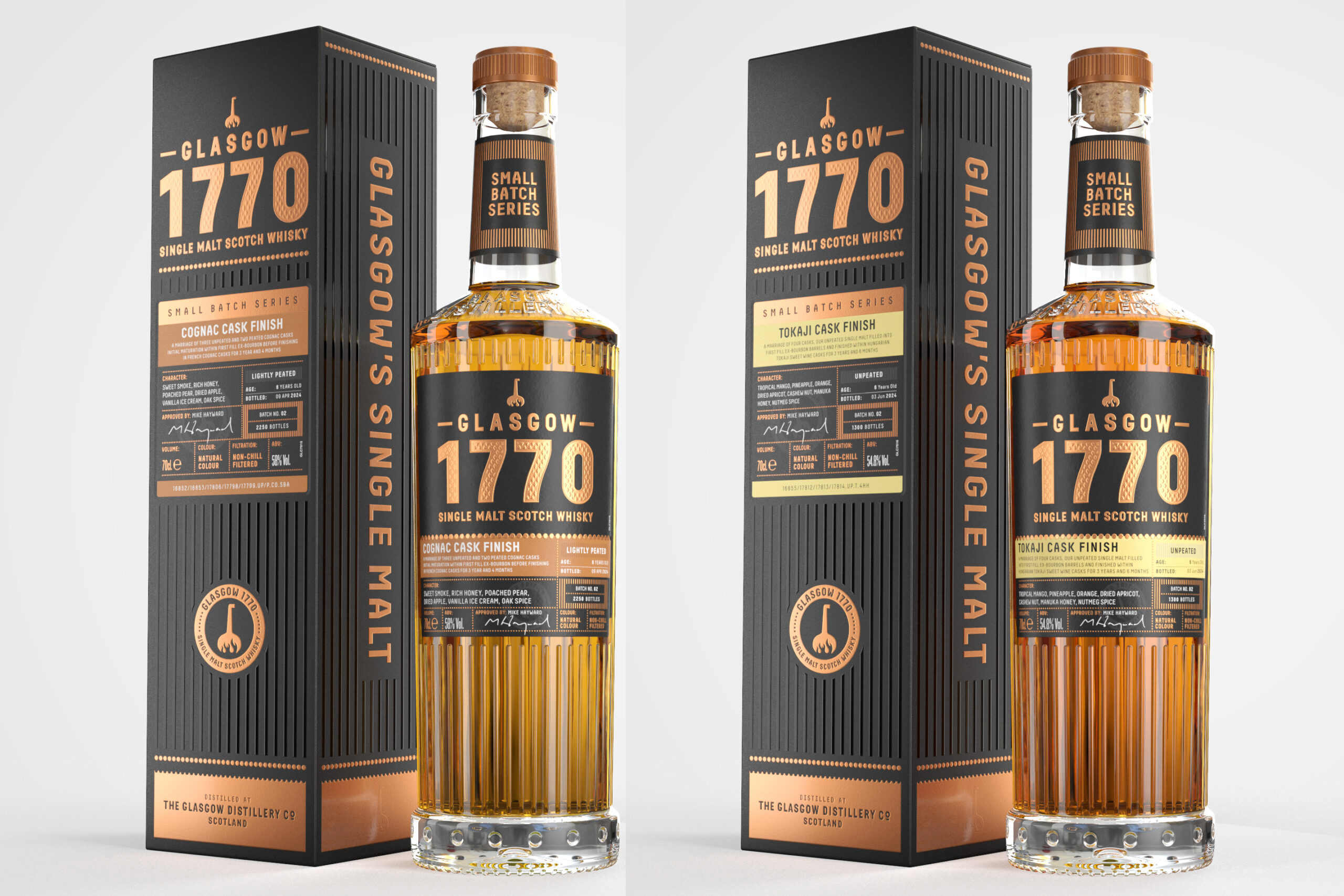 Review | Glasgow 1770 Cognac Cask Finish and Tokaji Cask Finish (Batch 02)