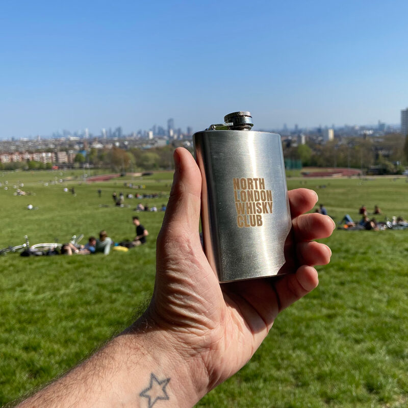 North London Whisky Club Hip Flask